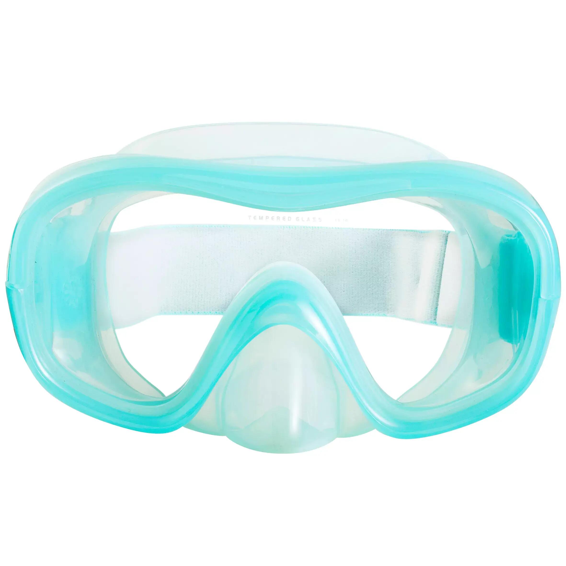 FRD 120 freediving mask light green grey 3/12