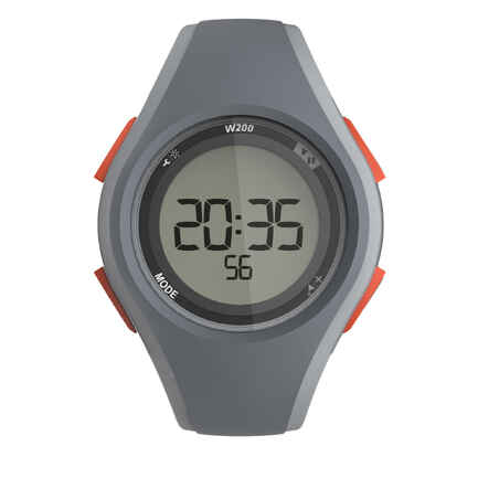 W200 M running stopwatch - grey and orange