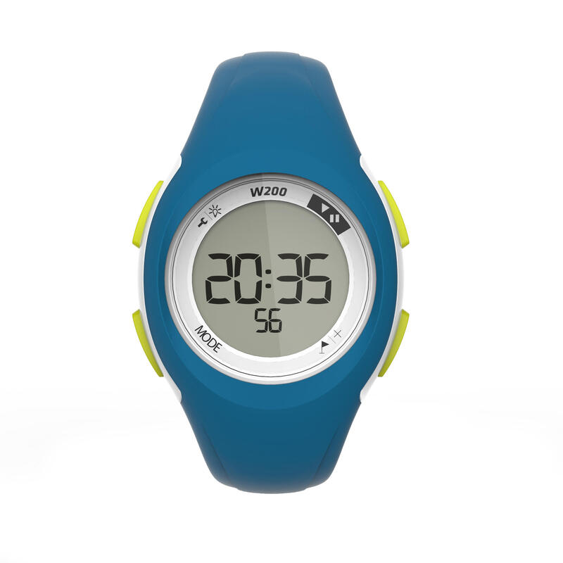 Orologio cronometro running donna e bambino W200 S rosso-azzurro