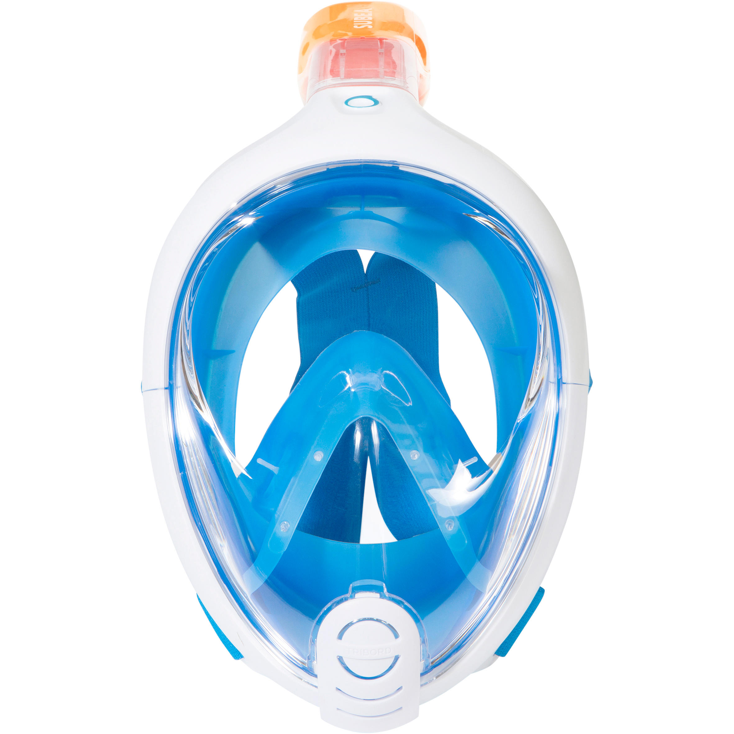 Maska Easybreath na šnorchlování modrá 6/24