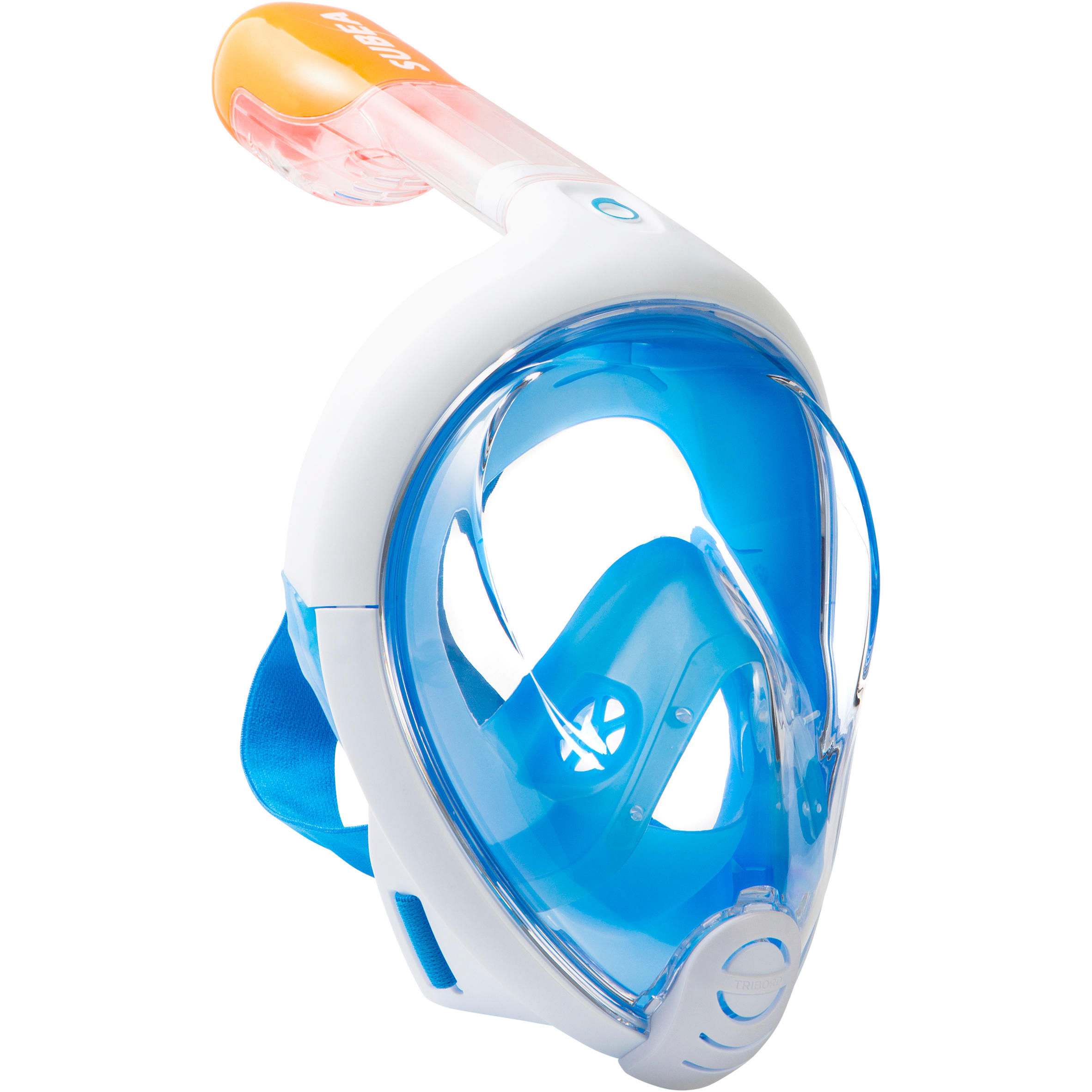 Maska Easybreath na šnorchlování modrá 13/24
