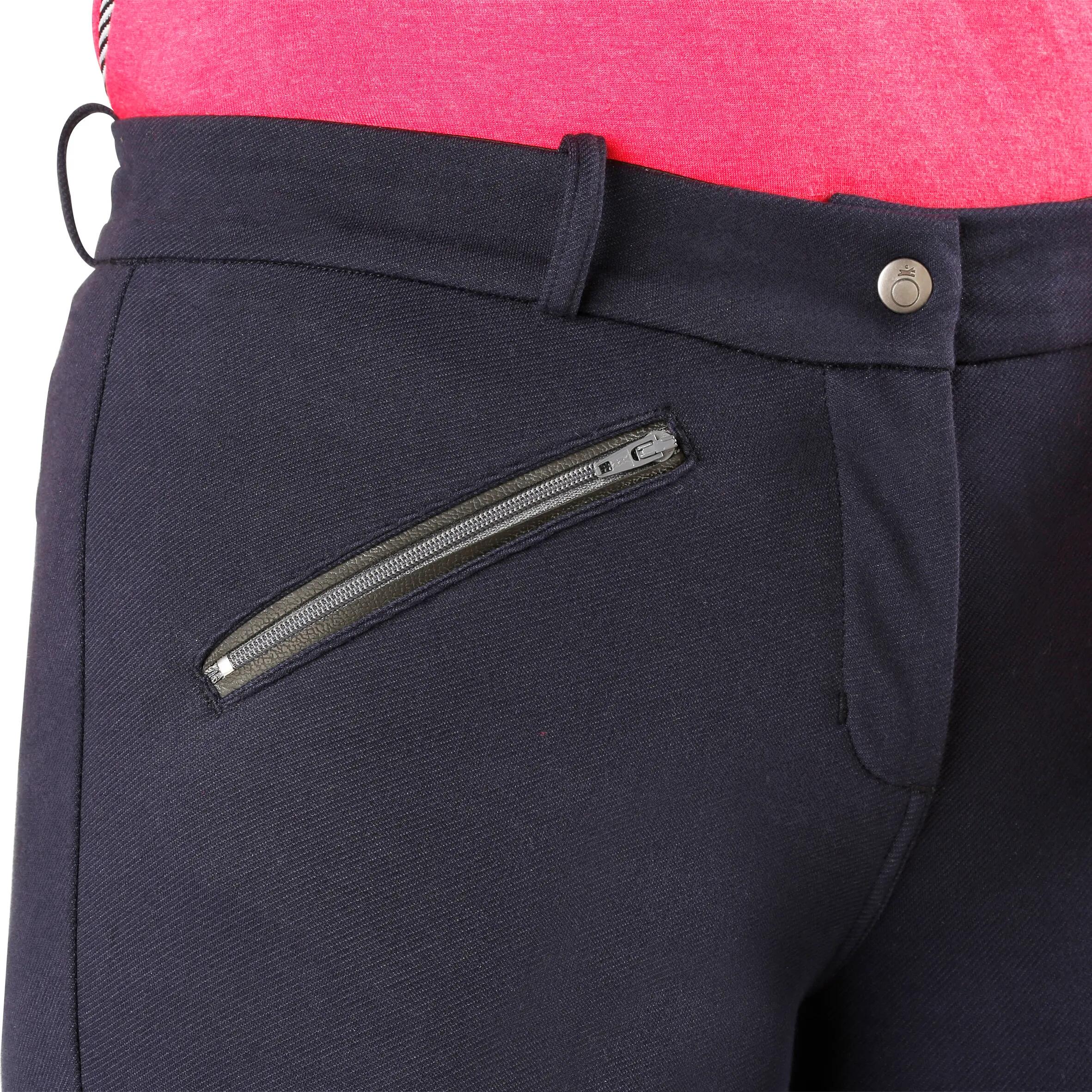 Victoria Women's Warm Horse Riding Jodhpurs - Navy 8/22