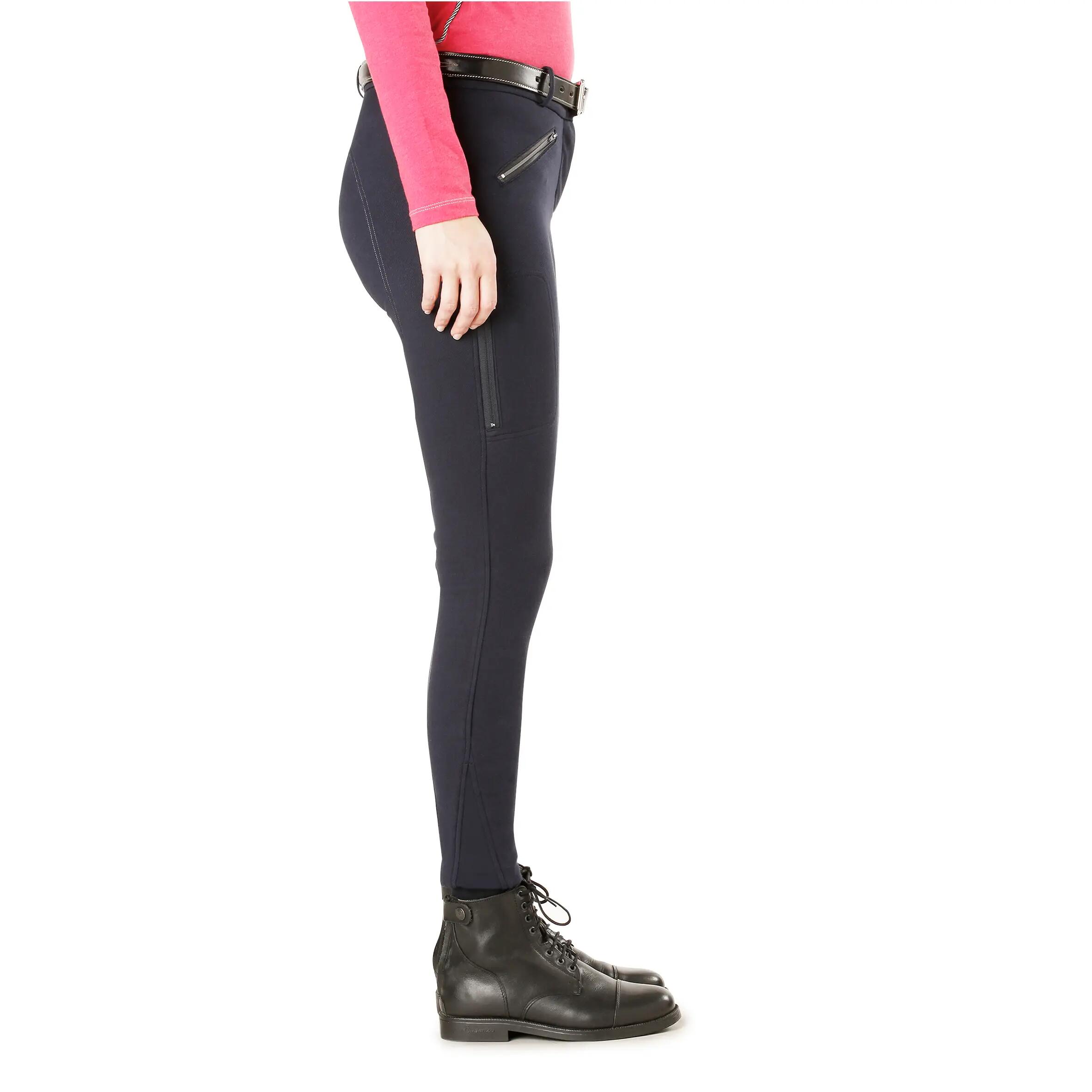 Victoria Women's Warm Horse Riding Jodhpurs - Navy 5/22