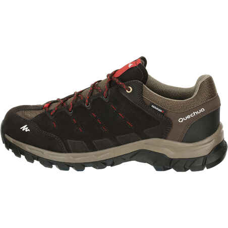 Arpenaz 500 Mens Hiking Waterproof Shoes Brown