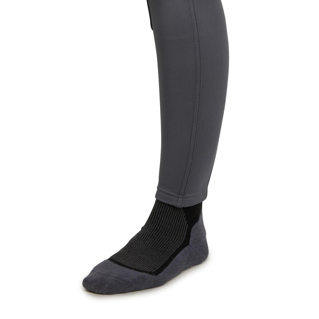 Women's Horse Riding Warm Jodhpurs 100 - Petrol Green