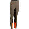 BR180 Women's Horse Riding Full Seat Jodhpurs - Brown/Orange