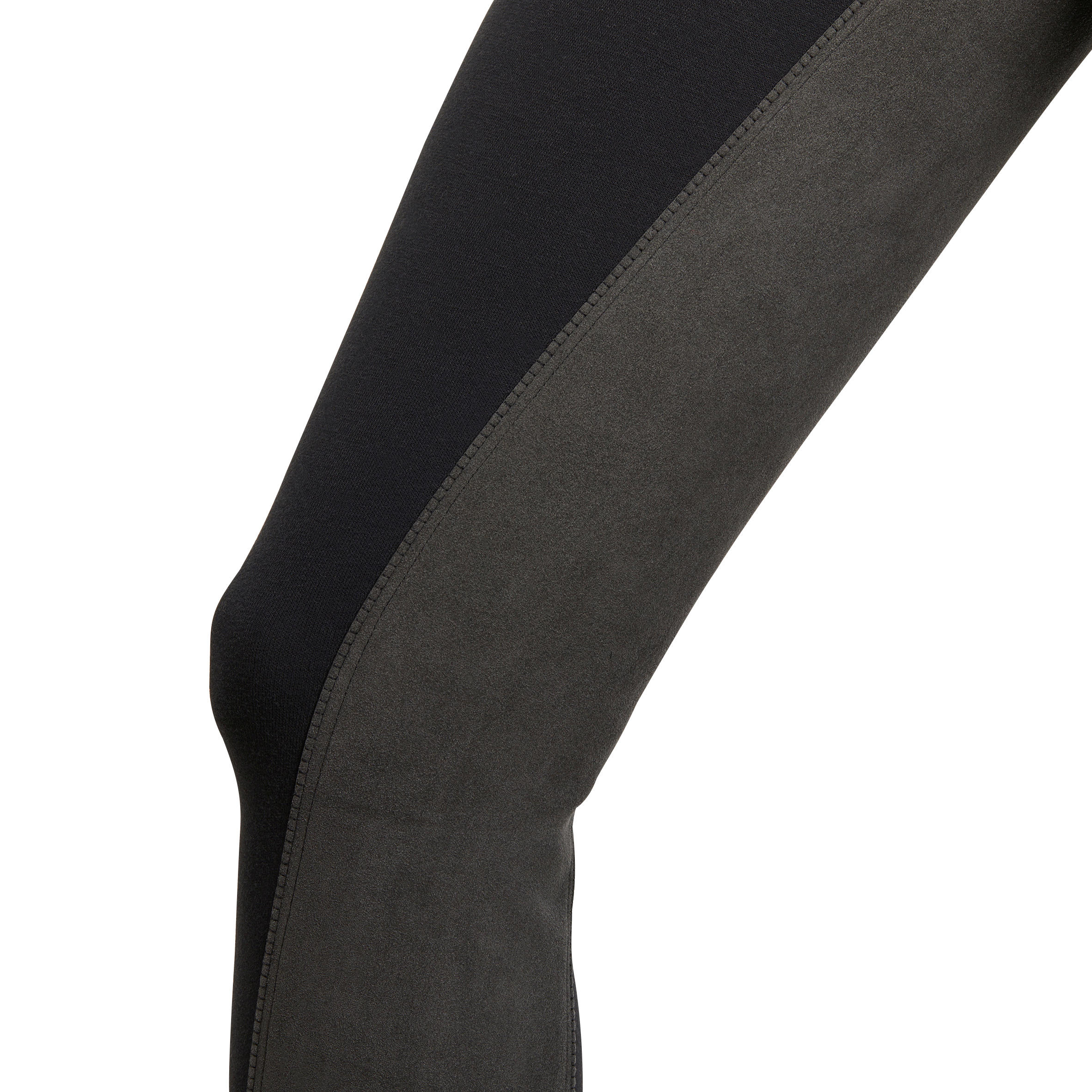 Pantalon fond de peau équitation femme 180 FULLSEAT noir - FOUGANZA