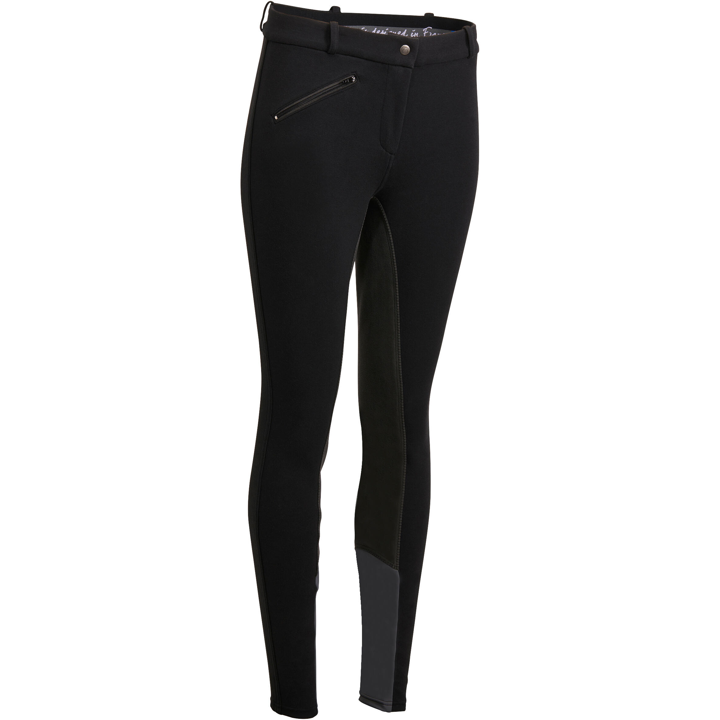 Women's Horse Riding Full Grip Leggings 500 - Navy - Decathlon