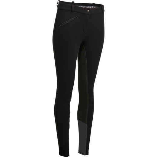 
      Women's Full Seat Horse Riding Jodhpurs 180 - Black
  