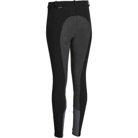 Women's Full Seat Horse Riding Jodhpurs 180 - Black