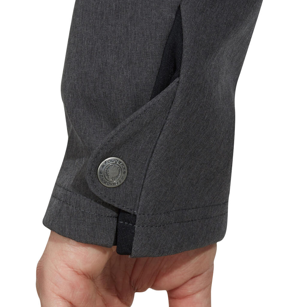 Reitjacke Softshelljacke 500 wasserdicht Herren dunkelgrau