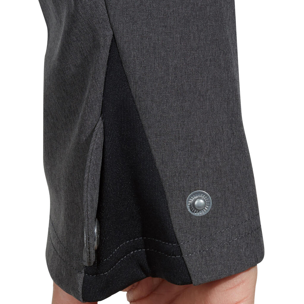 Reitjacke Softshelljacke 500 wasserdicht Herren dunkelgrau
