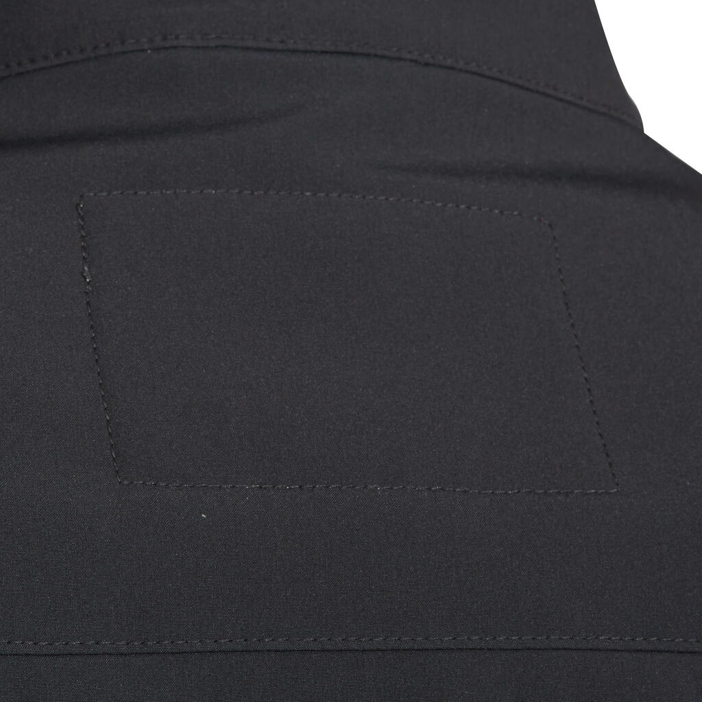 Reitjacke Softshelljacke 500 wasserdicht Herren dunkelgrau