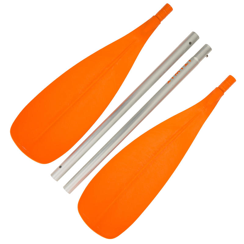 Pala Kayak 100 Desmontable 4 Partes Itiwit Naranja Decathlon