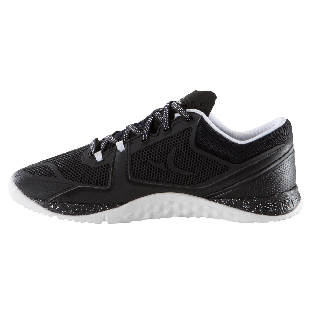 Fitnessschuhe Strong 900 Crosstraining Damen schwarz/weiß