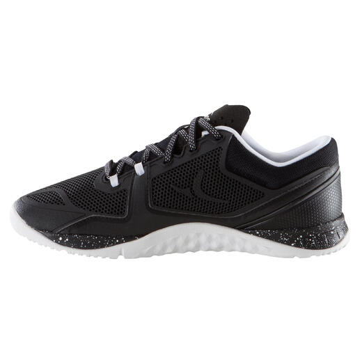 Zapatillas Cross Training Domyos Strong Mujer Negro/Blanco