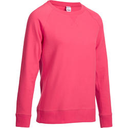 Sweat 100 Gym & Pilates femme col rond rose