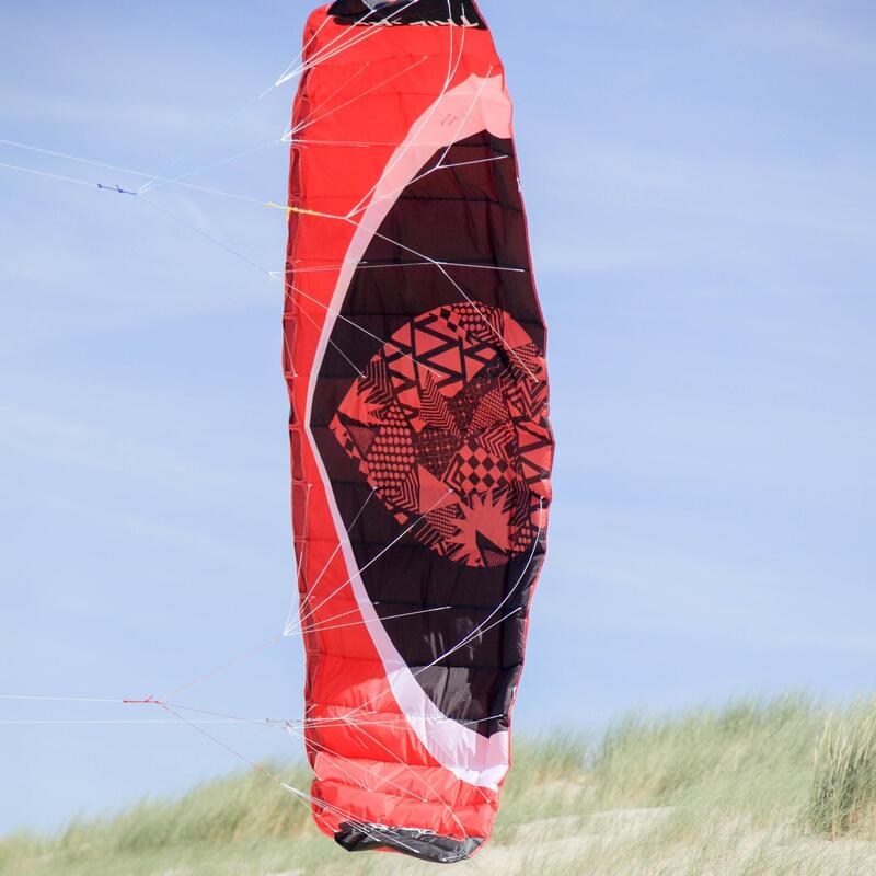 Aripă de Tracțiune Zeruko 3.5 m+ Bară de Pilotare Roșu 
