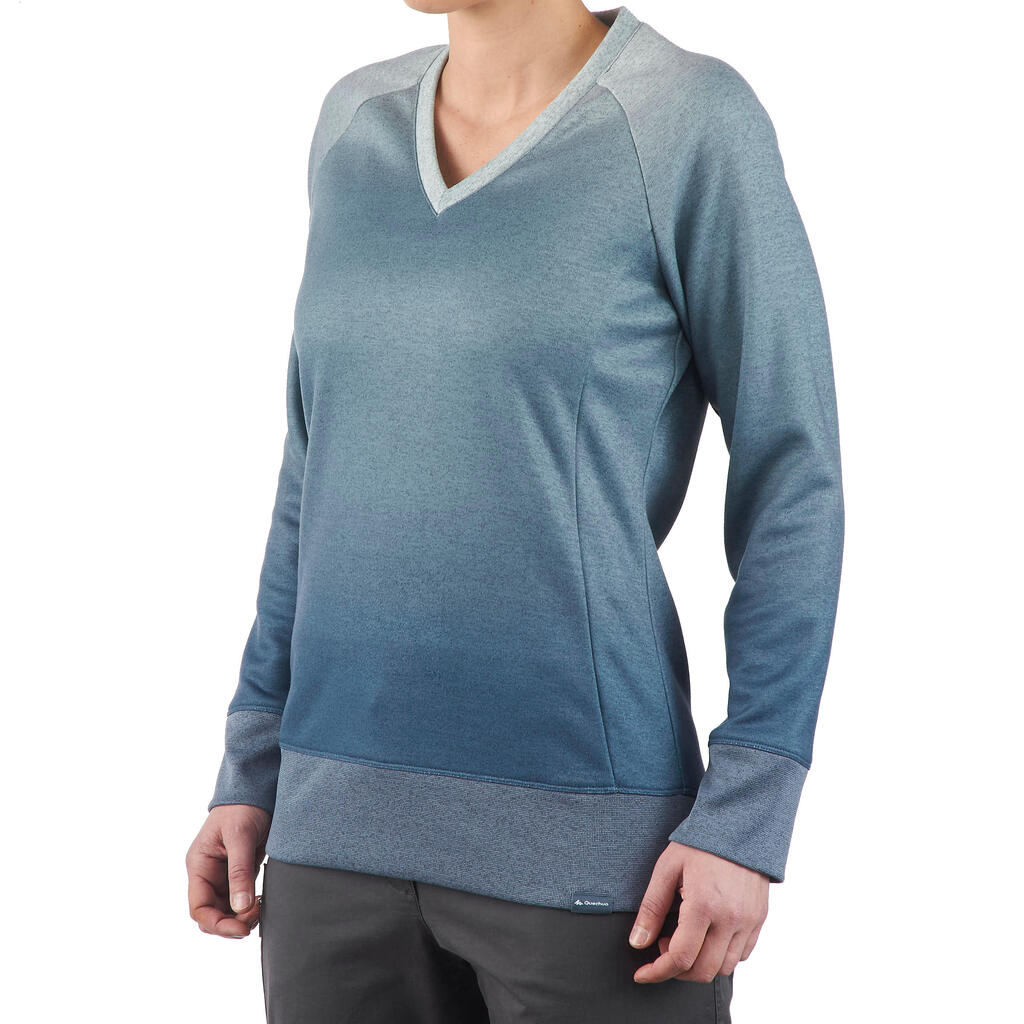 Pullover NH150 Damen blau