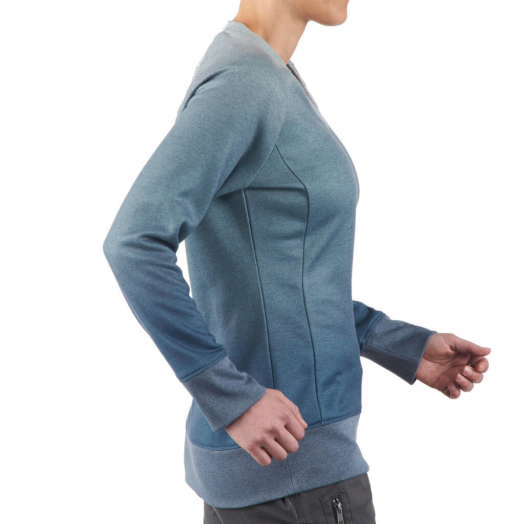 Pullover NH150 Damen blau