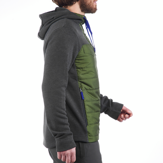 Sweat à capuche de randonnée - NH100 Hybride - Homme