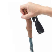 1 Cork Handled Trekking Pole Komperdell Ridge Hiker - Green