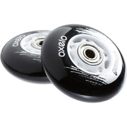 OXELO WAVEBOARD WHEELS X2 - BLACK