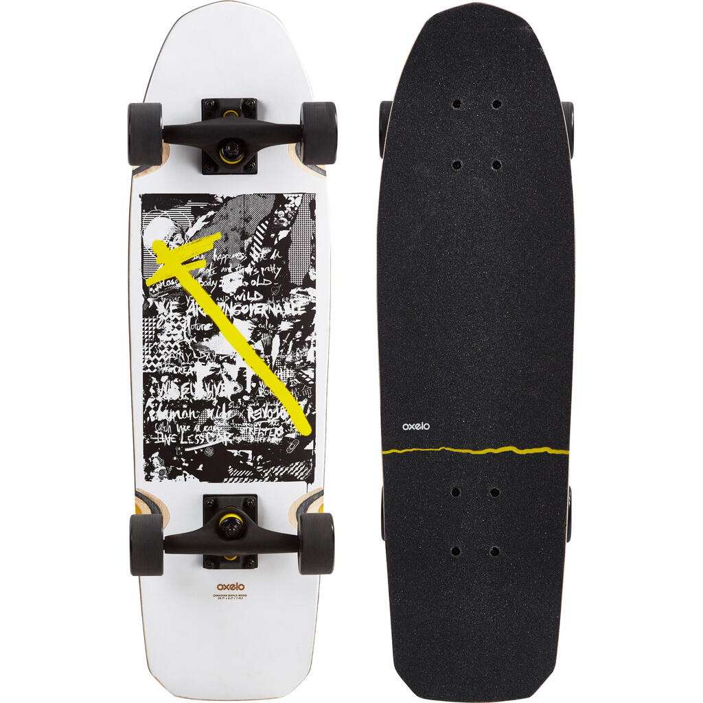 Cruiser Skateboard City Thrasher Ride weiß
