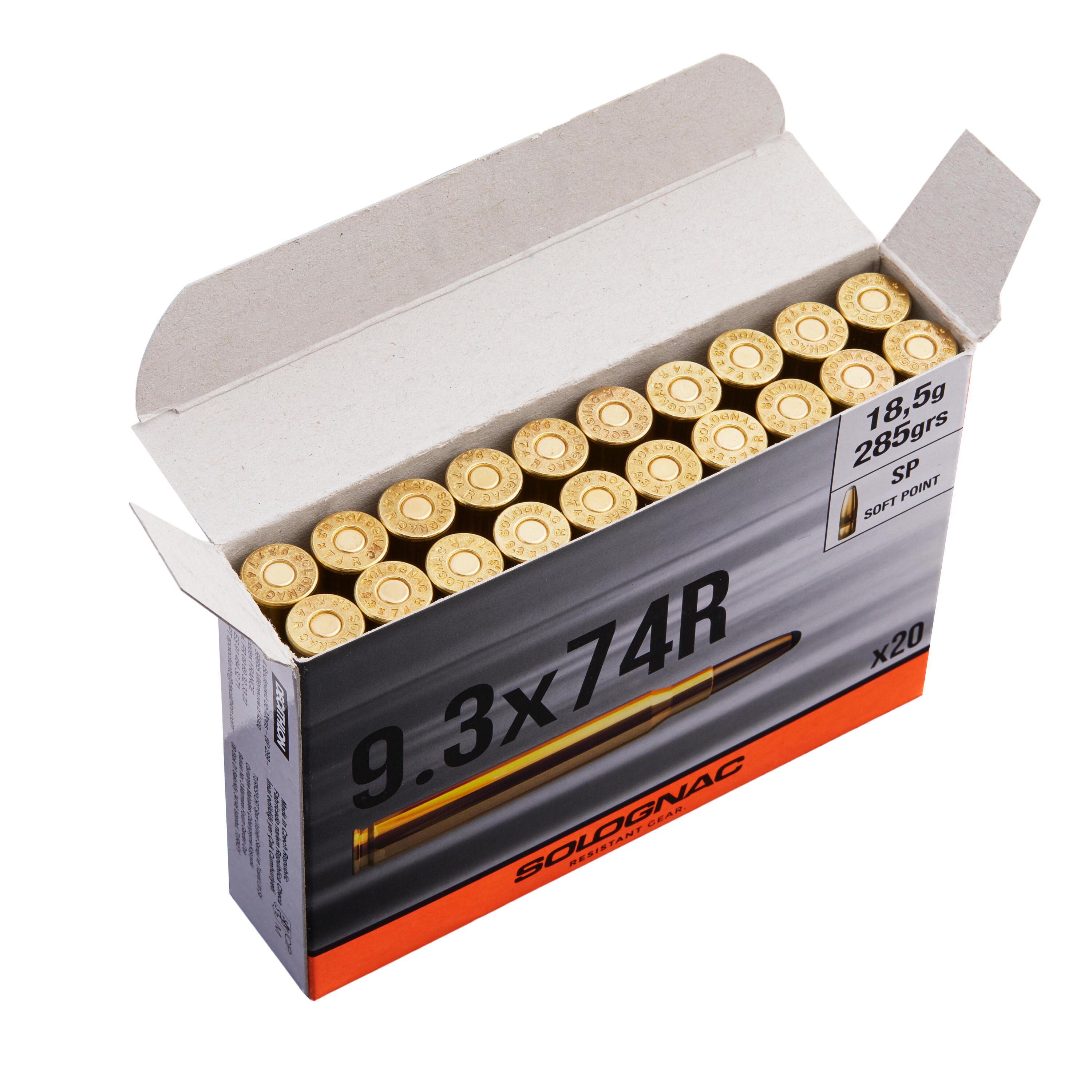 Balle 9,3X74R 18,5G/285GRS X20 4/5