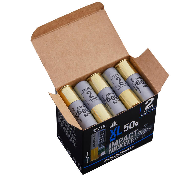 CARTOUCHE XL900 50g IMPACT CALIBRE 12/76 PLOMB NICKELE N°6 ...