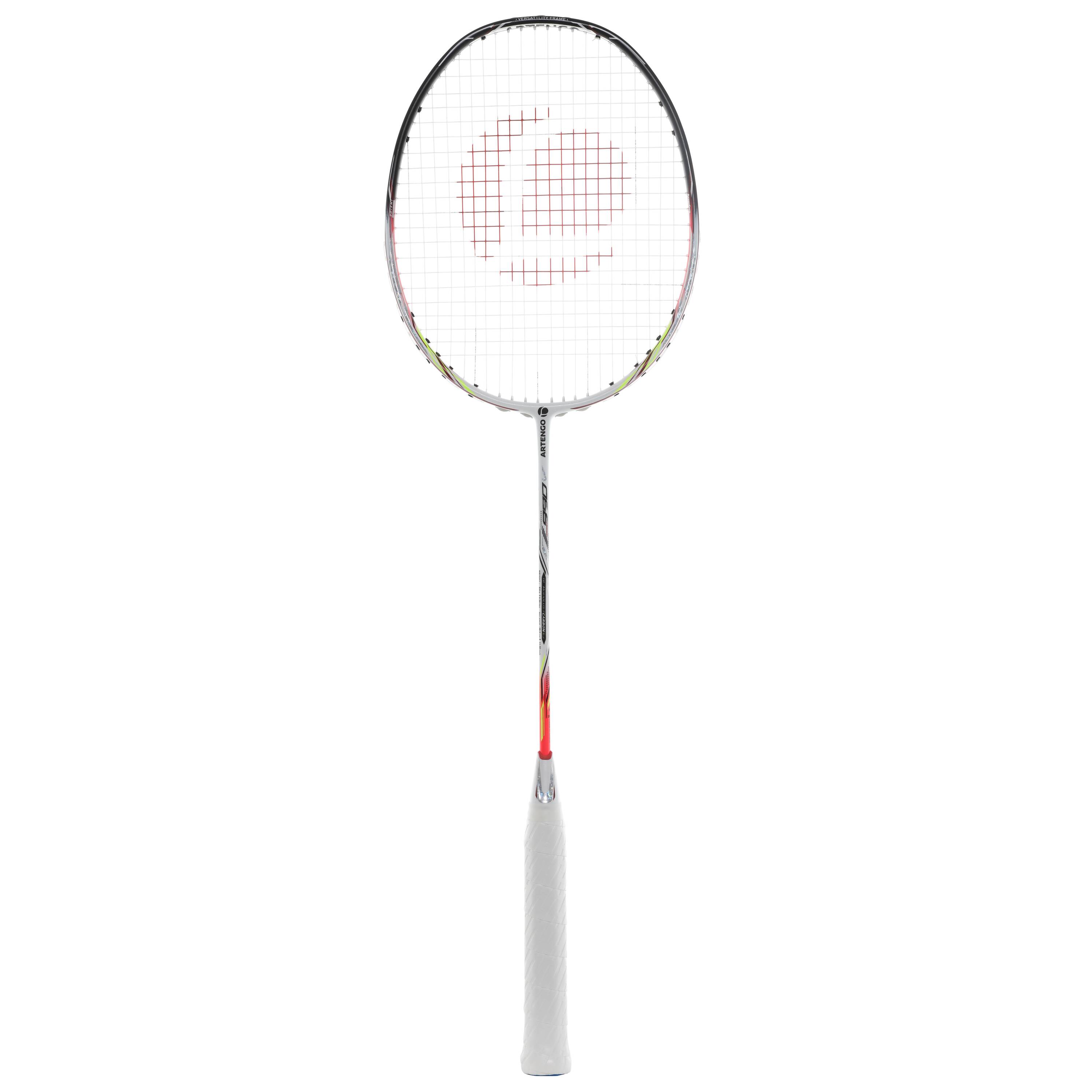 ADULT BADMINTON RACKET BR990V - WHITE - VERSATILITY -  1