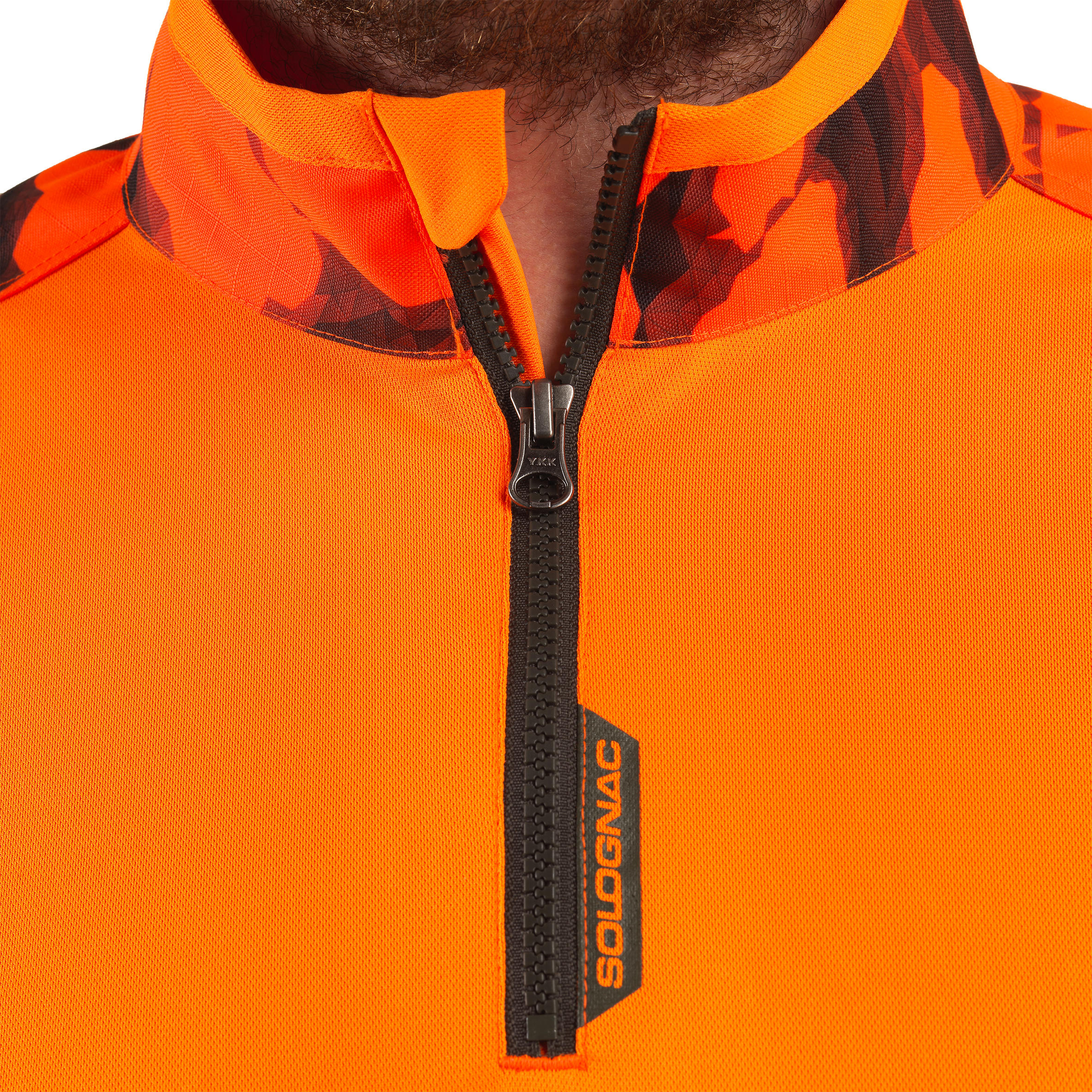 T-SHIRT CHASSE MANCHES LONGUES SUPERTRACK ORANGE FLUO 6/12