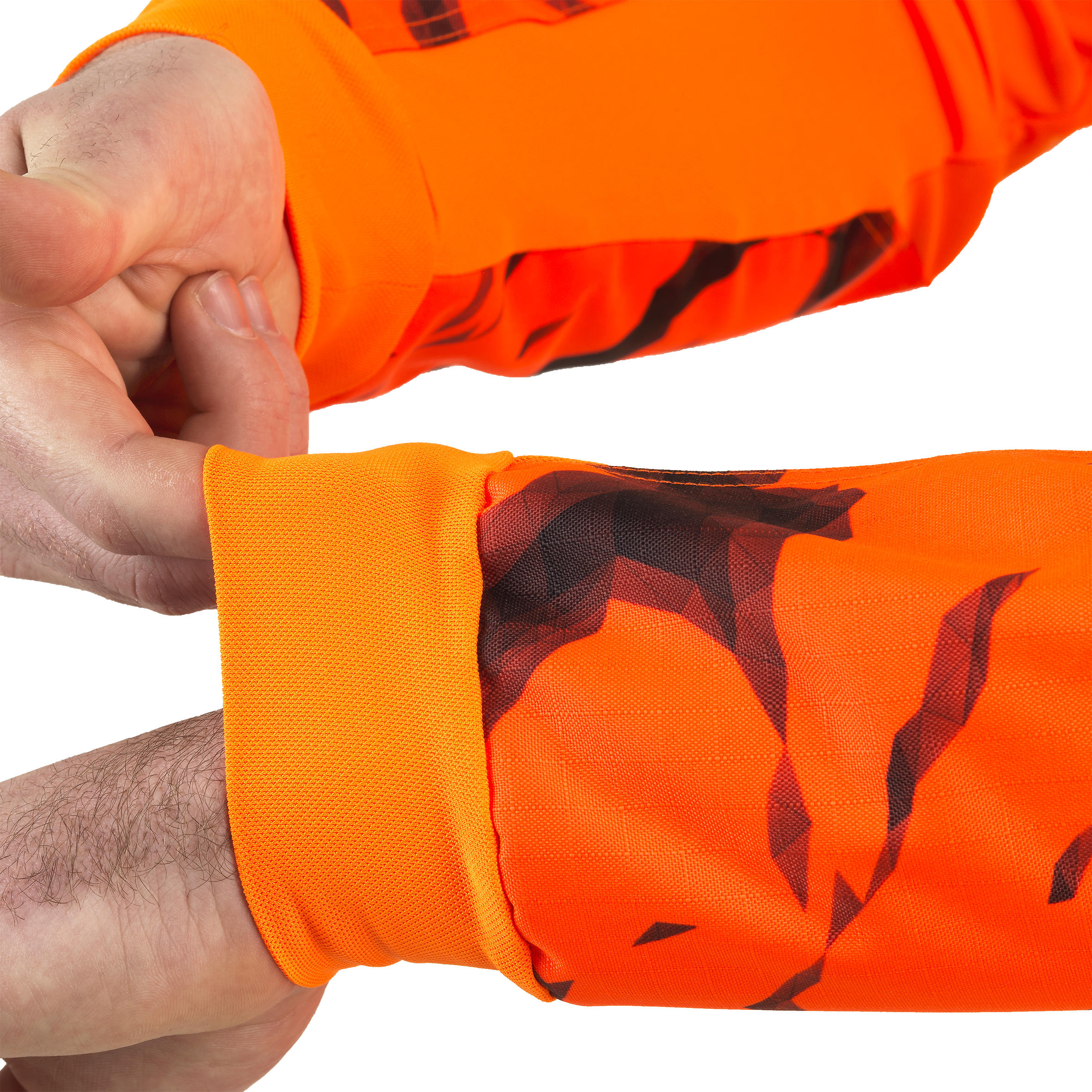 T-SHIRT CHASSE MANCHES LONGUES SUPERTRACK ORANGE FLUO 8/12