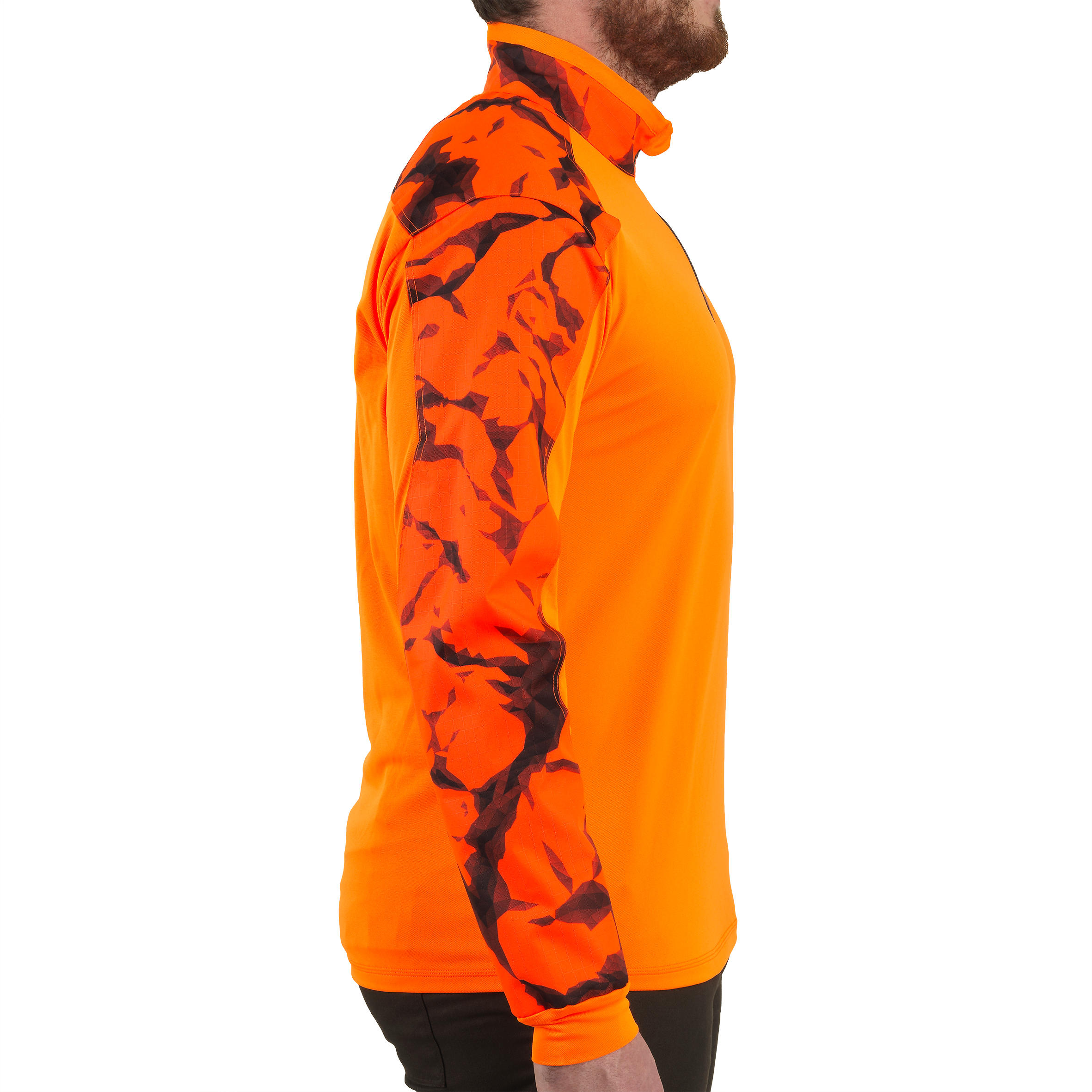 T-SHIRT CHASSE MANCHES LONGUES SUPERTRACK ORANGE FLUO 5/12