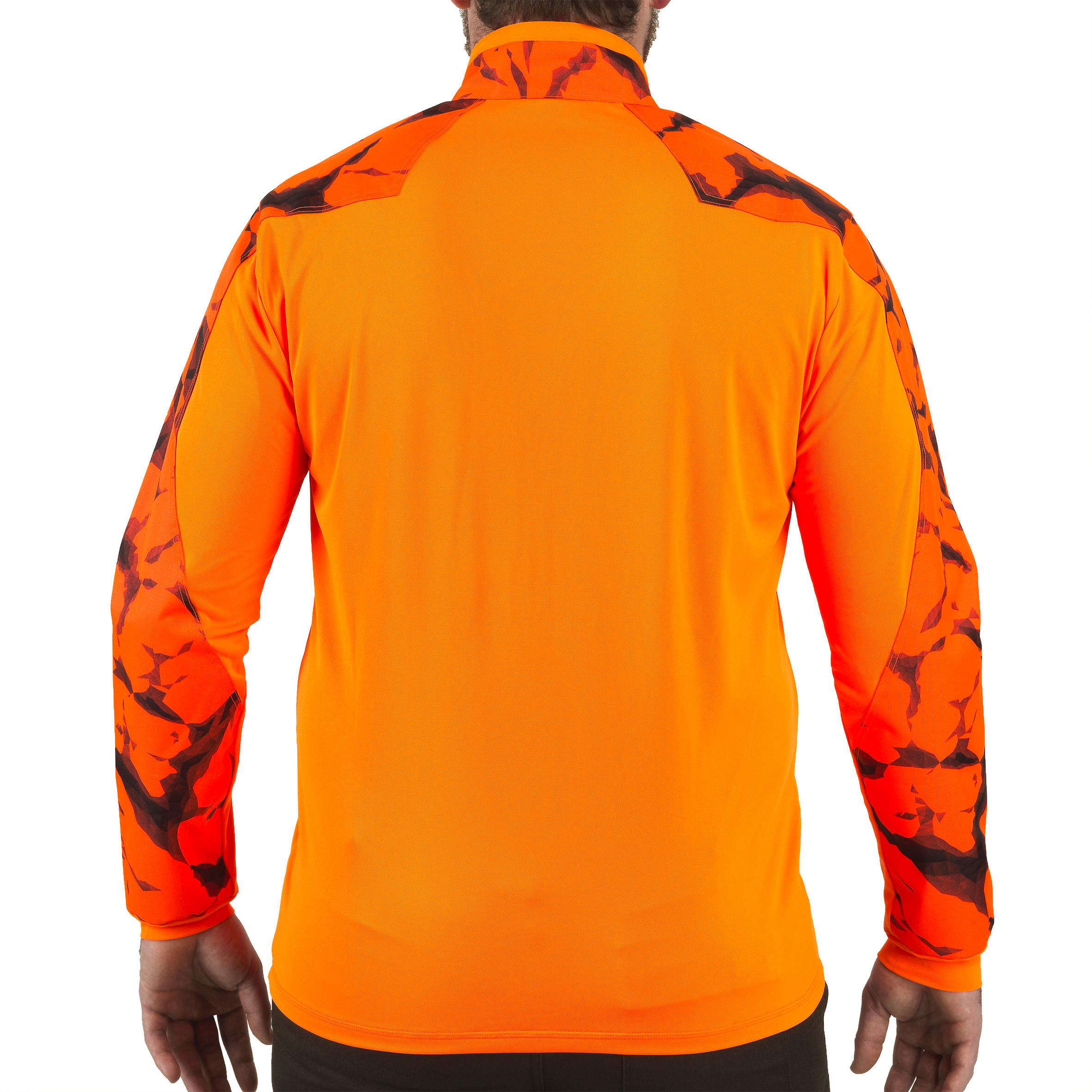 T-SHIRT CHASSE MANCHES LONGUES SUPERTRACK ORANGE FLUO 3/12
