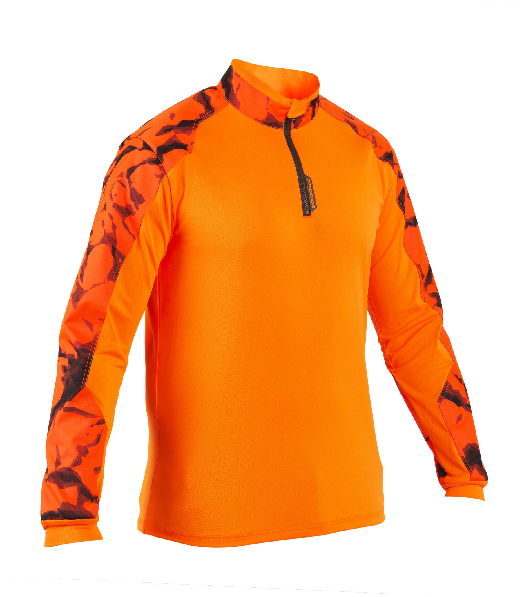 SOLOGNAC SUPERTRACK FLUO CAMOUFLAGE LONG SLEEVED HUNTING T SHIRT