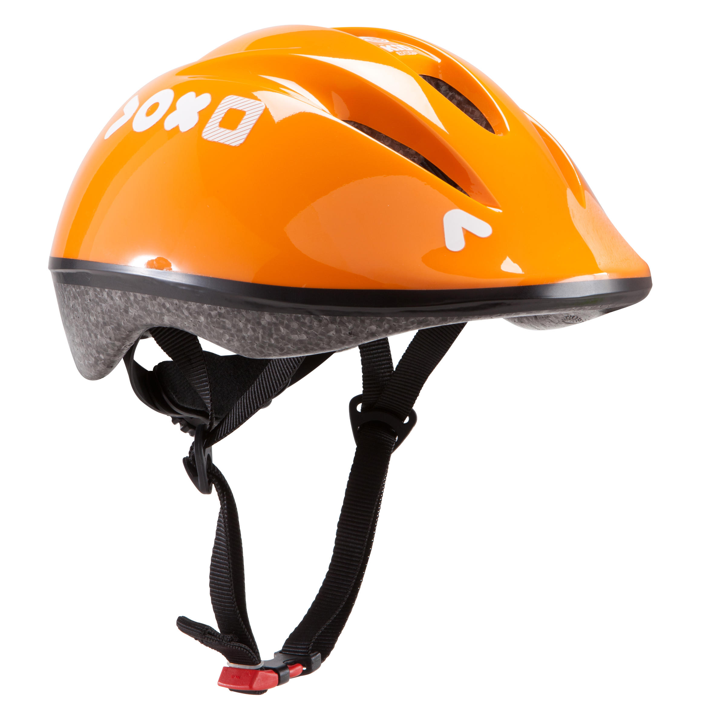 orange kids bike helmet