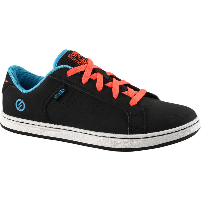 Chaussures de planche à roulettes pour enfant CRUSH 100 noire bleu Chaussures de planche à roulettes pour enfant CRUSH 100 noire bleu