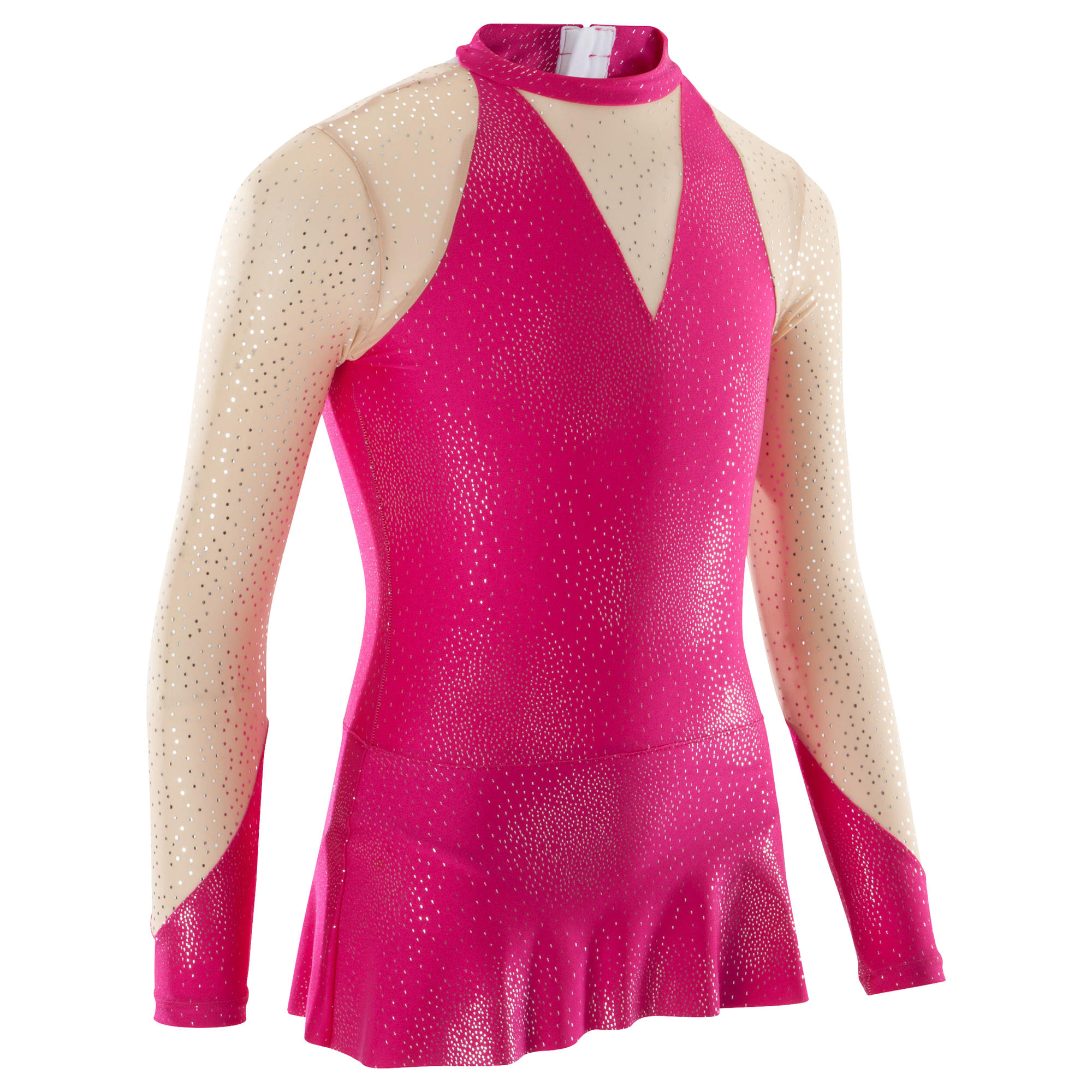 Maillot de manga larga gimnasia rítmica (GR) rosa | Domyos Maillot de manga larga gimnasia rítmica (GR) rosa | Domyos