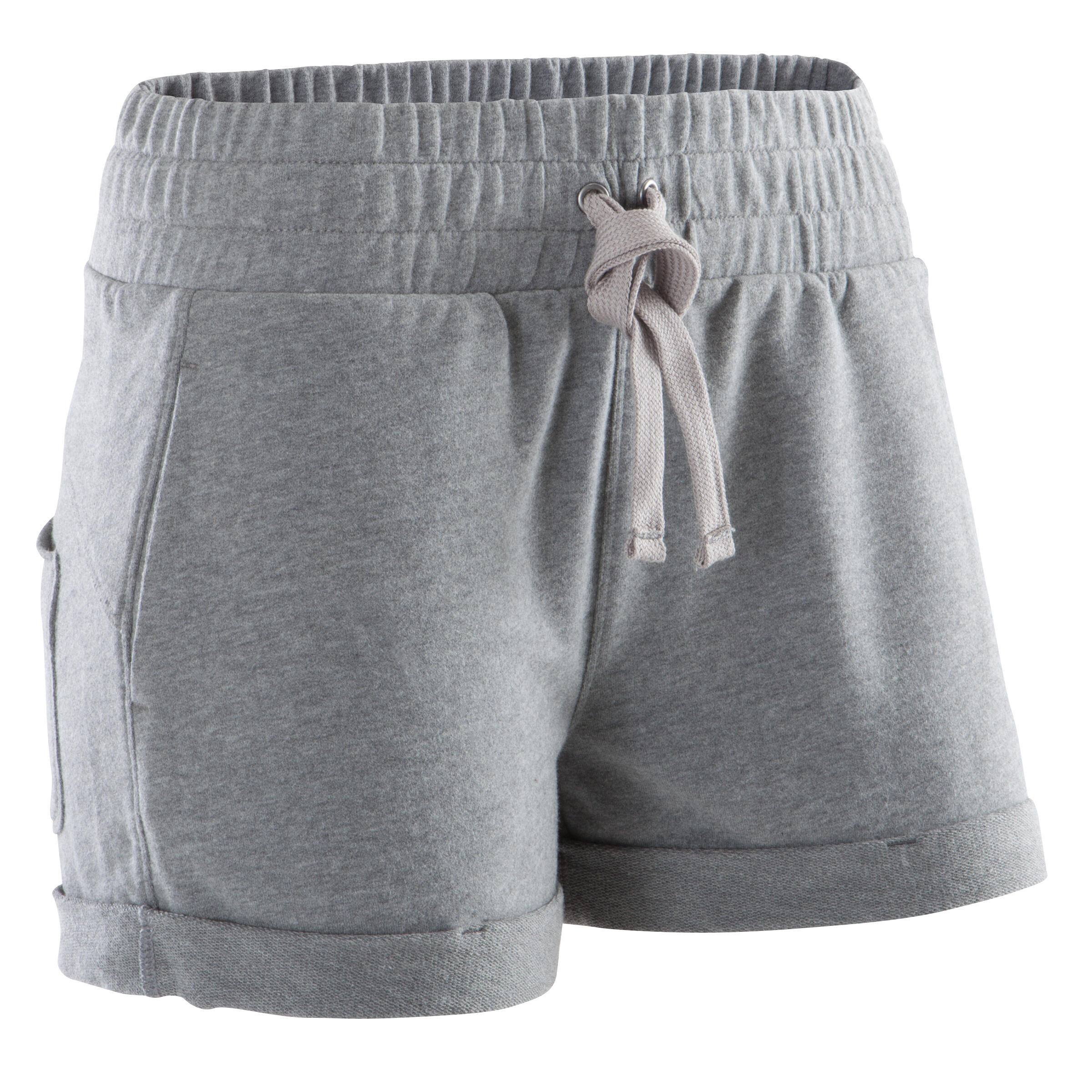 Domyos Damesshort Met Aantrekkoordjes Voor Moderne Dans Grijs domyos kopen in de aanbieding