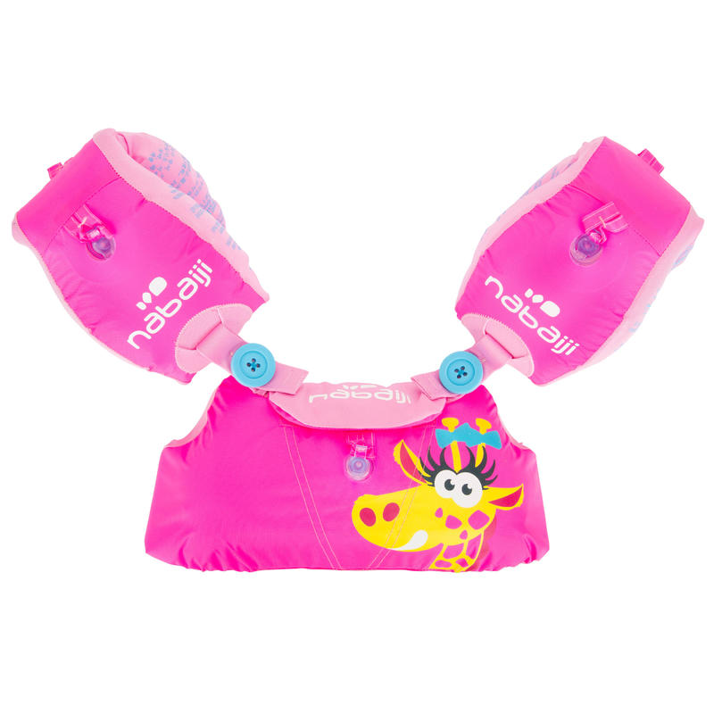 Flotteurs-ceinture évolutif TISWIM enfant rose imprimé « GIRAFE » Flotteurs-ceinture évolutif TISWIM enfant rose imprimé « GIRAFE »