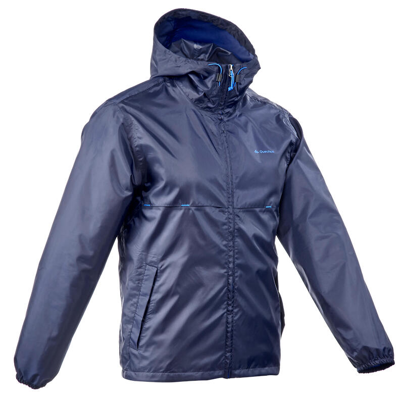 Quechua Regenjas voor wandelen heren NH100 Raincut volledige rits Decathlon