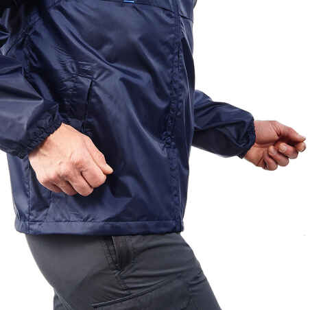 Men's Windproof and Water-repellent Hiking Jacket - Raincut Full Zip