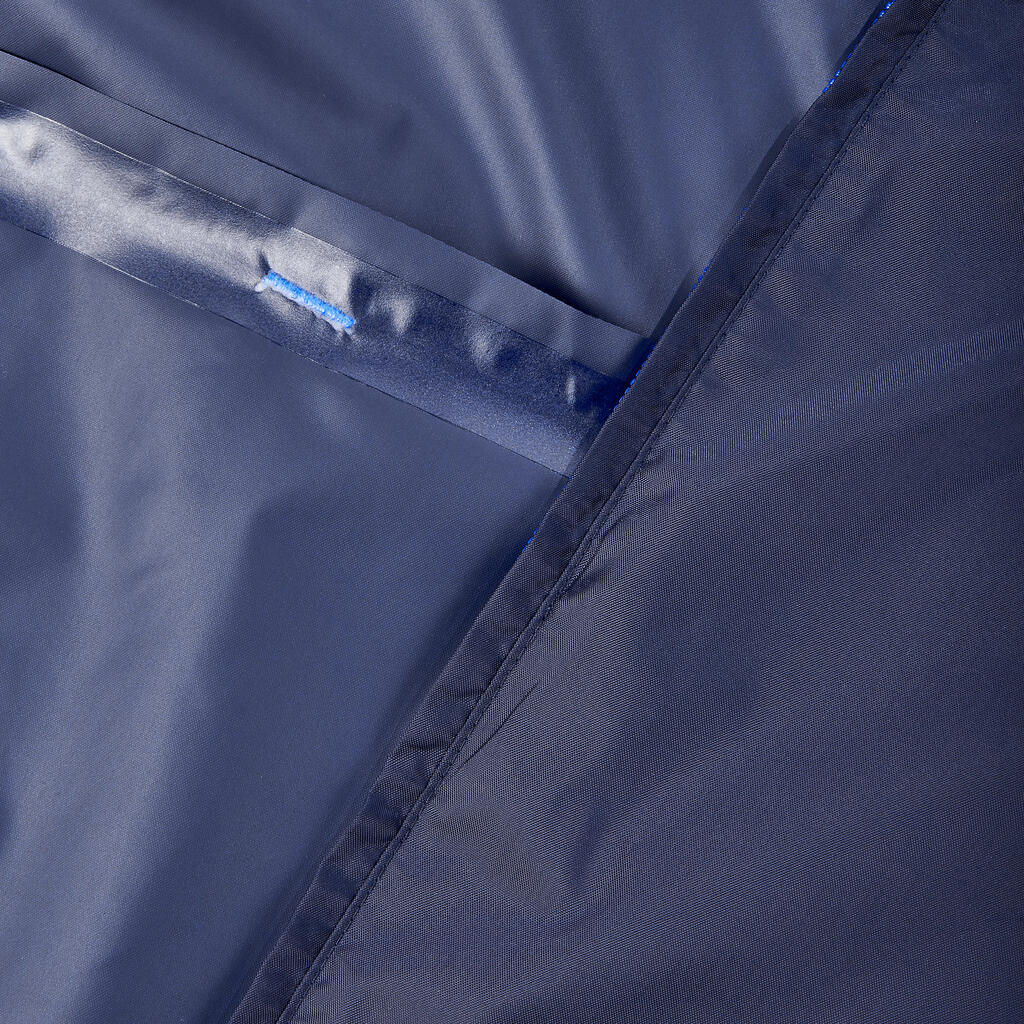 Vyriška neperšlampama žygių striukė su viso ilgio užtrauktuku „Raincut“, šviesiai mėlyna