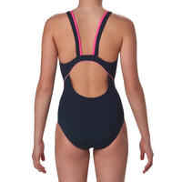 Kamiye girls' one-piece swimsuit - Blue Pink