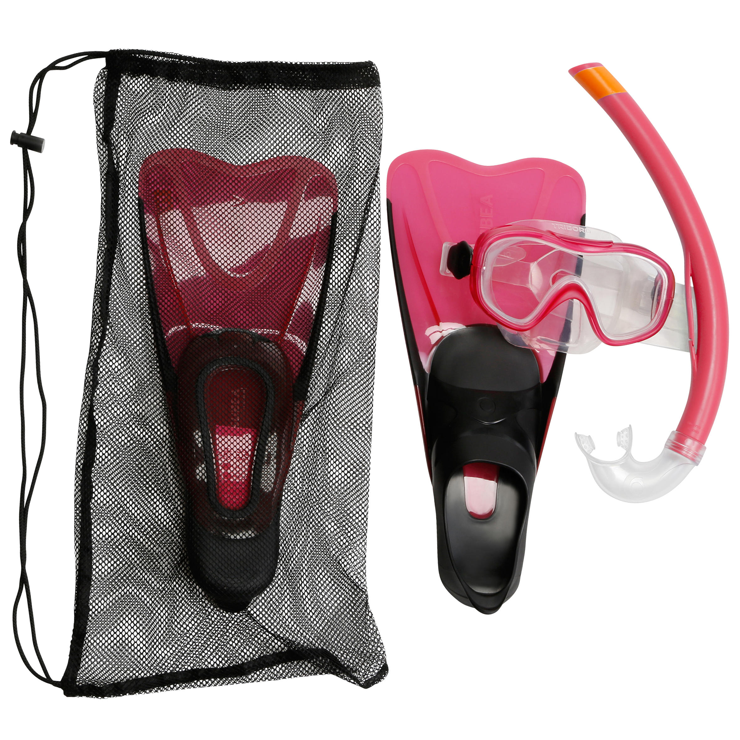 SUBEA PMT 100 Kids Mask and Snorkel Snorkelling Set - Pink