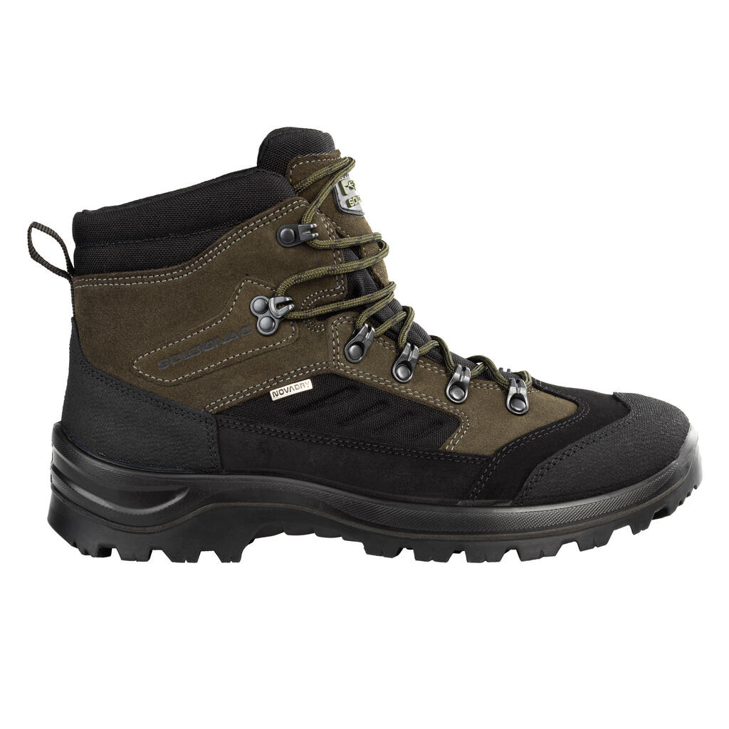 Chaussures chasse imperméables kaki Crosshunt 300