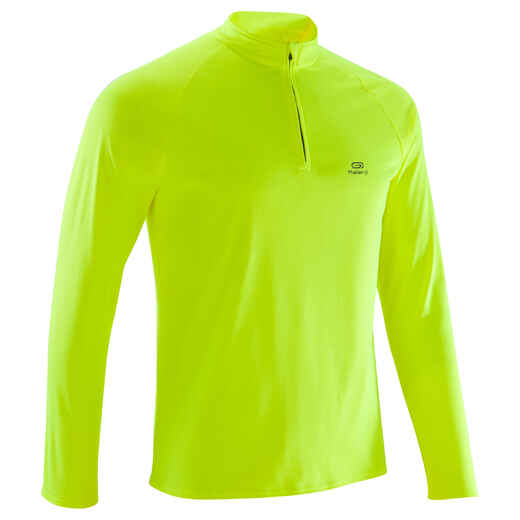 
      TEE SHIRT MANCHES LONGUES RUNNING HOMME RUN WARM JAUNE
  