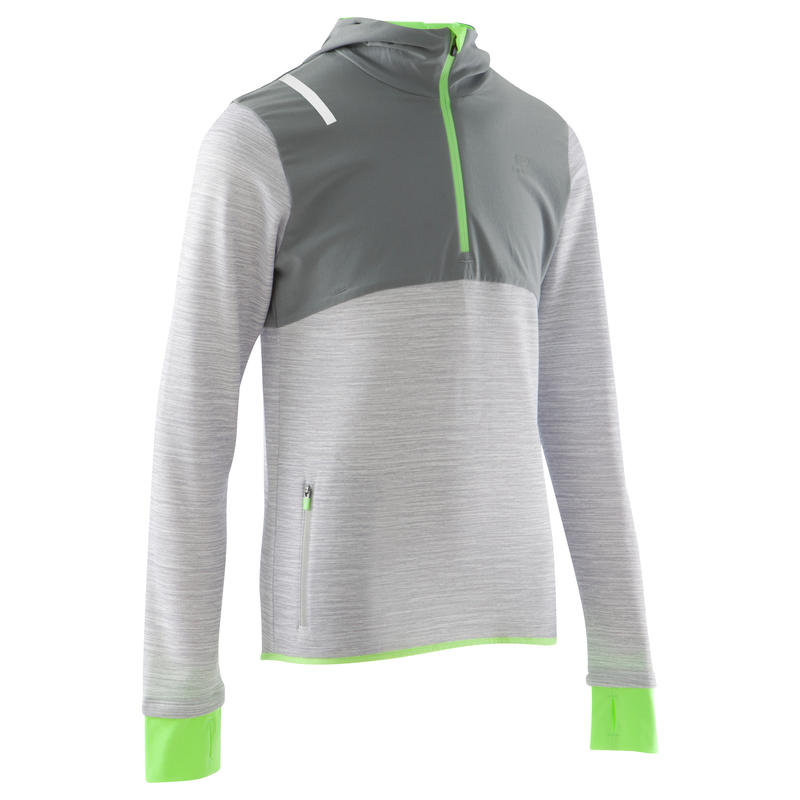 MAILLOT COURSE ENFANT KIPRUN CHAUD KALENJI GRIS MAILLOT COURSE ENFANT KIPRUN CHAUD KALENJI GRIS