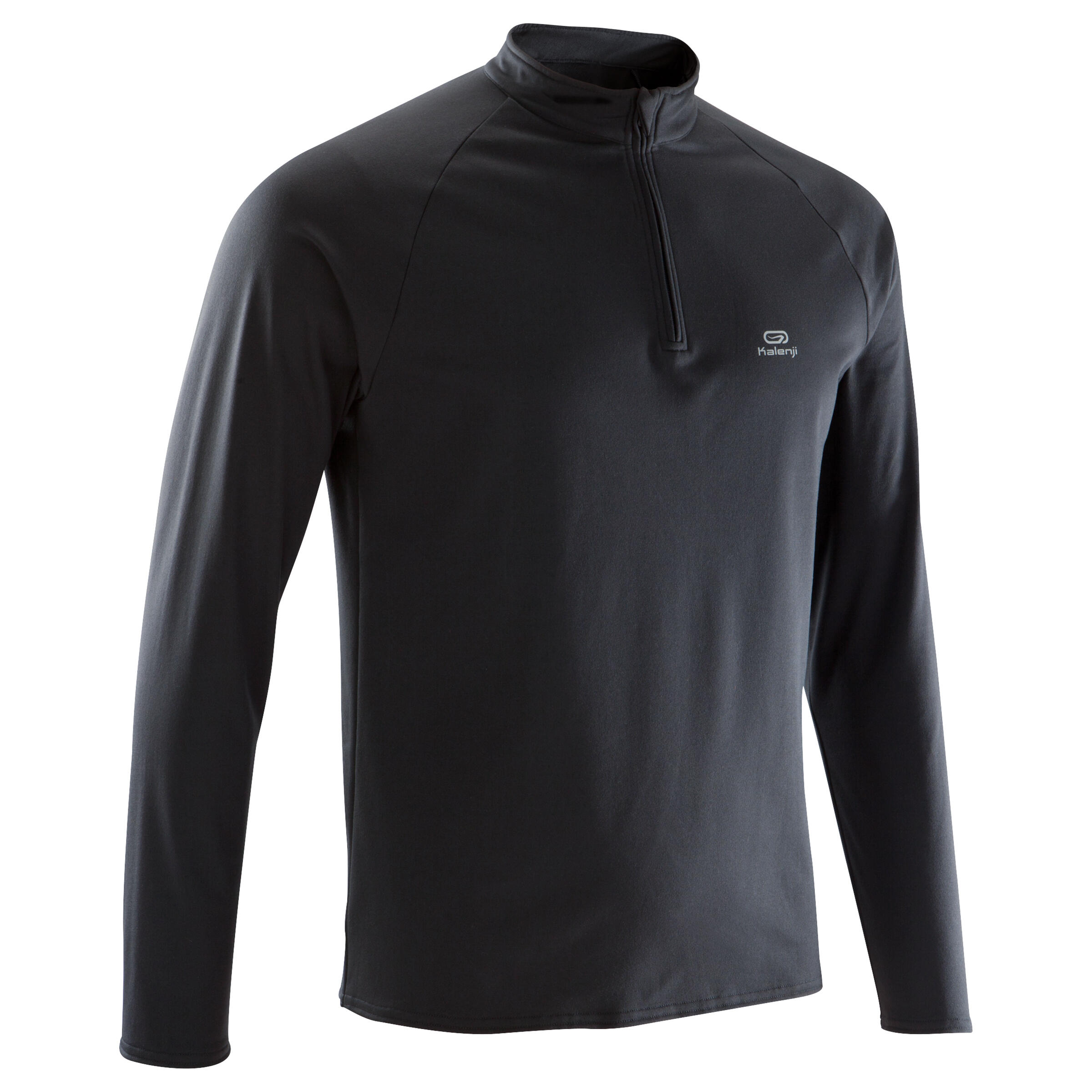 KALENJI Run Warm Men's Long-Sleeved T-Shirt - Black